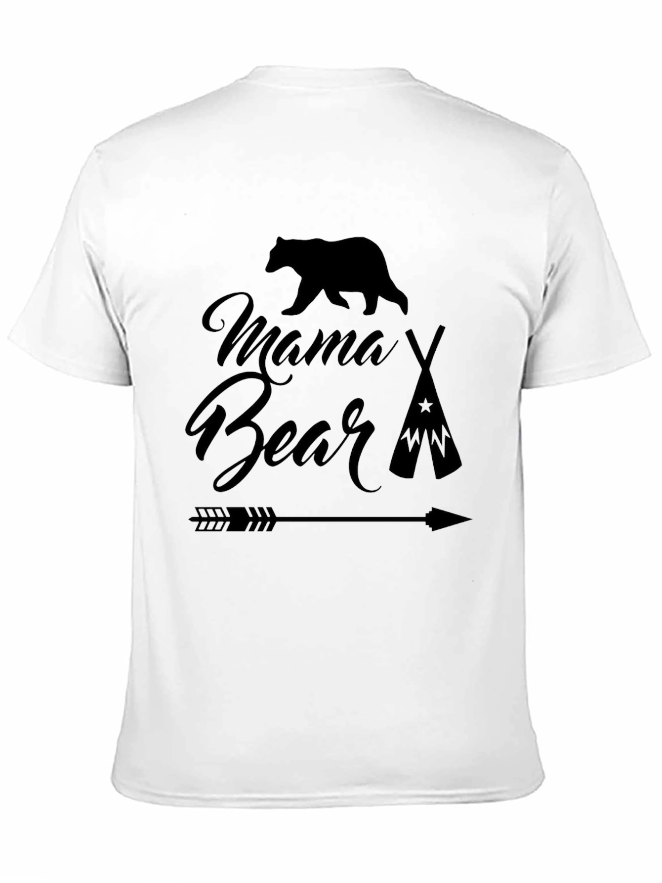 Mama Bear T-Shirt - Black Graphic Tee