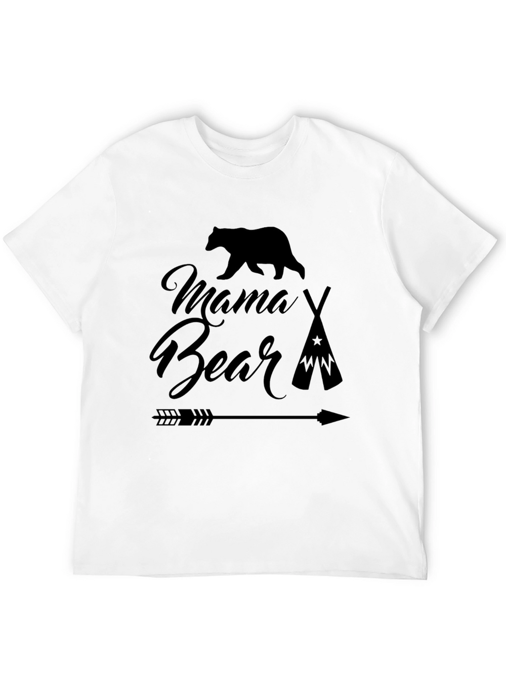 Mama Bear T-Shirt - Black Graphic Tee