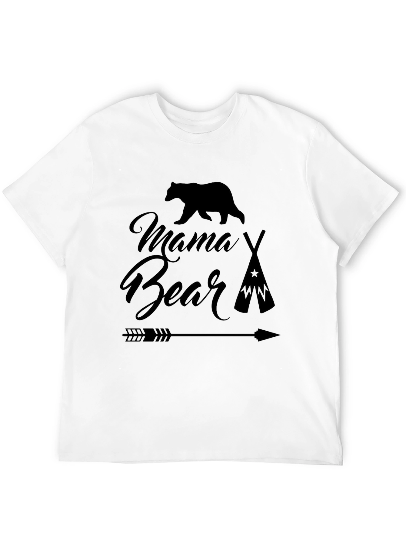 Mama Bear T-Shirt - Black Graphic Tee