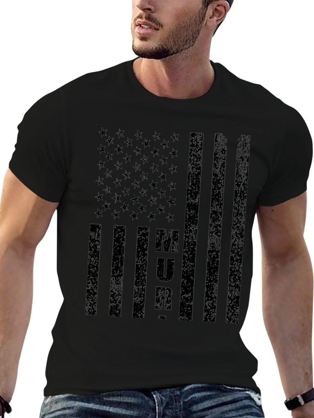MURICA American Flag Graphic Tee