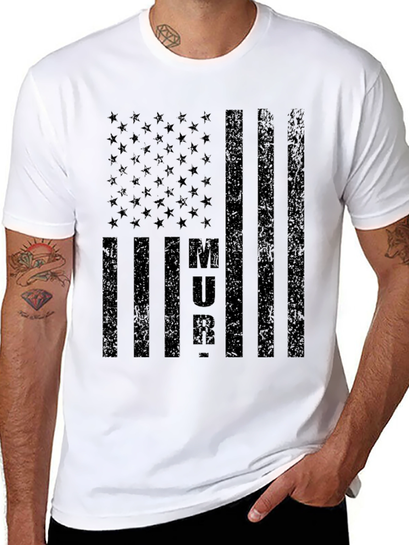 MURICA American Flag Graphic Tee