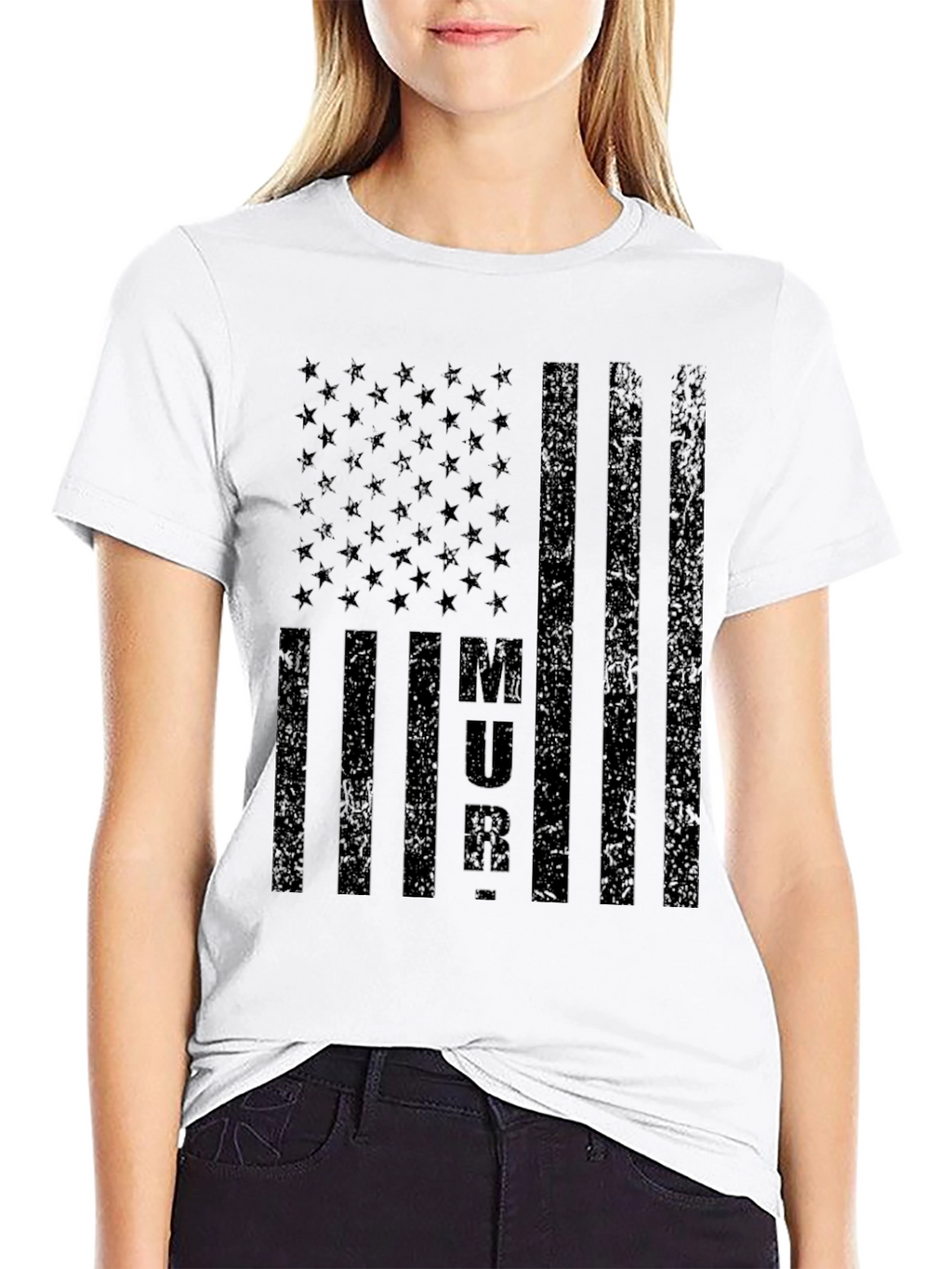 MURICA American Flag Graphic Tee