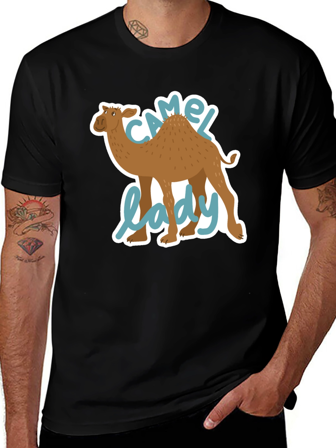 Camel Lady Graphic Tee - Unisex Short Sleeve Shirt