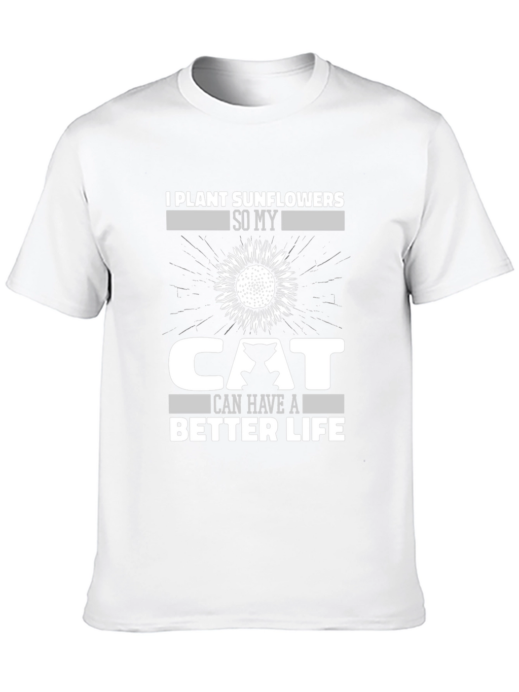 Sunflower Cat Lover T-Shirt - Plant Life Tee