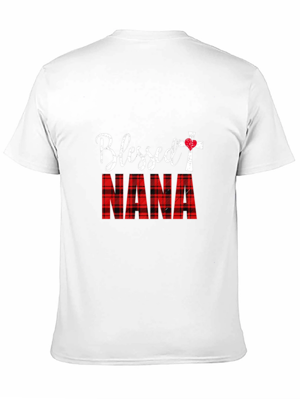 Blessed Nana Plaid Graphic T-Shirt