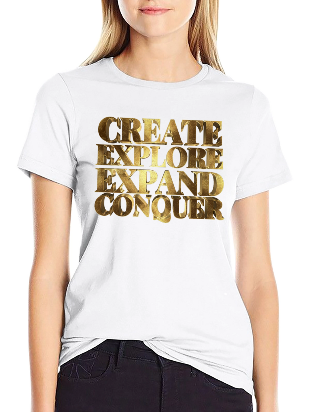 Create Explore Conquer Graphic Tee