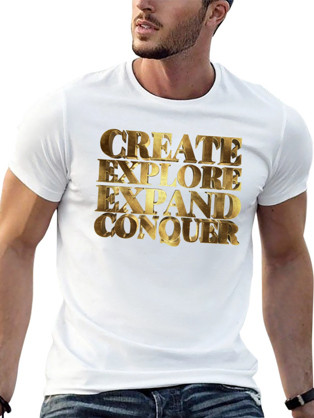 Create Explore Conquer Graphic Tee