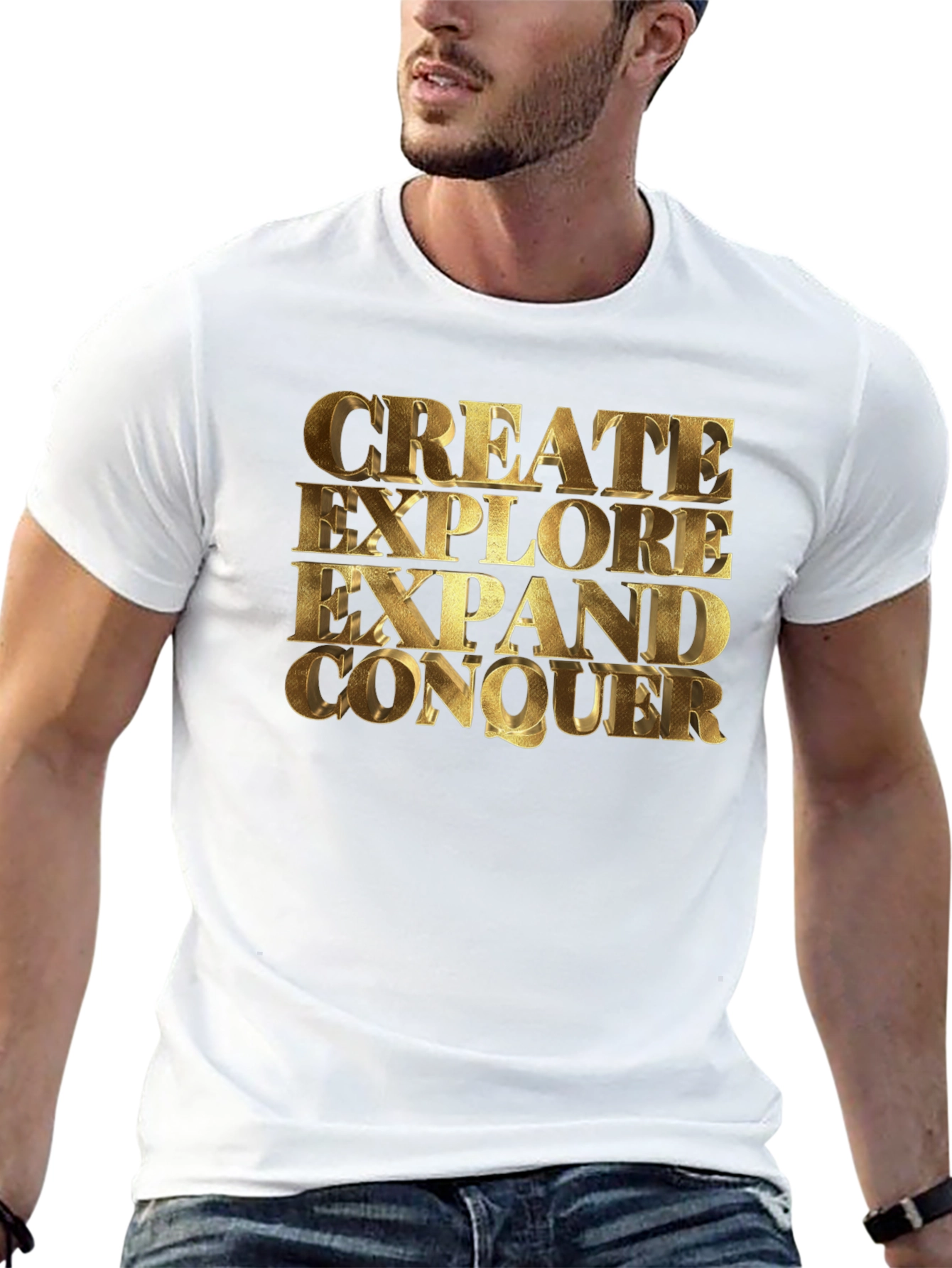 Create Explore Conquer Graphic Tee