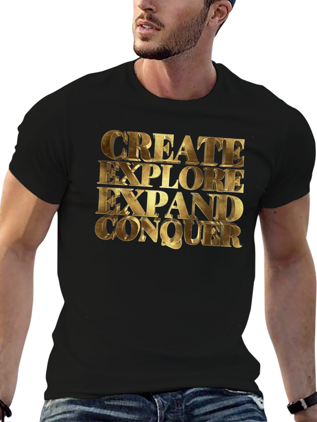 Create Explore Conquer Graphic Tee