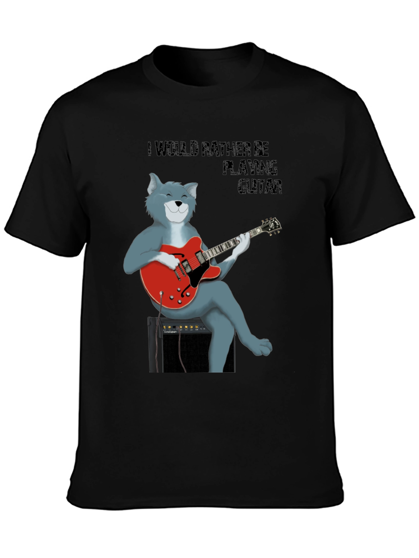 Cat Guitarist T-Shirt - Music Lover Tee