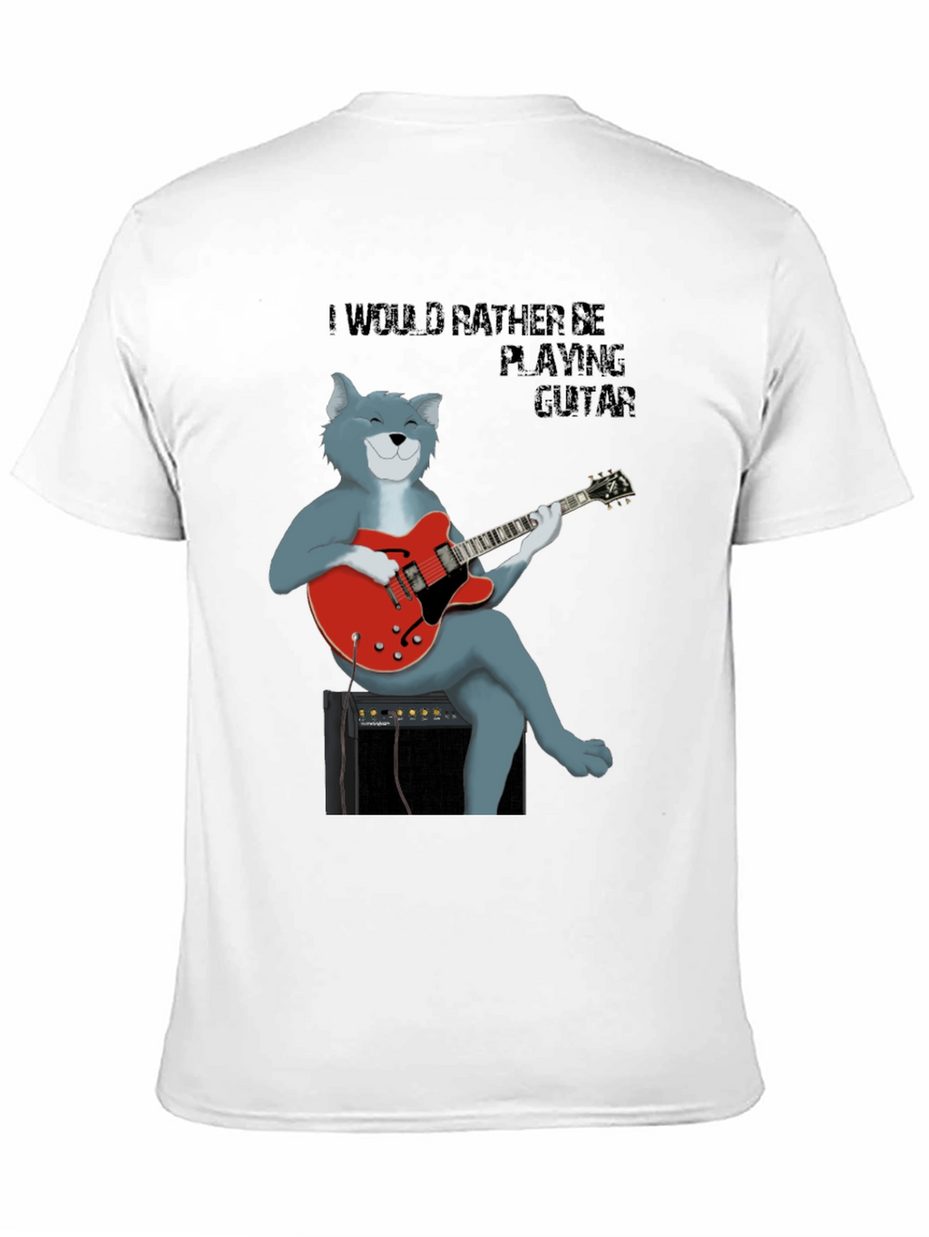 Cat Guitarist T-Shirt - Music Lover Tee