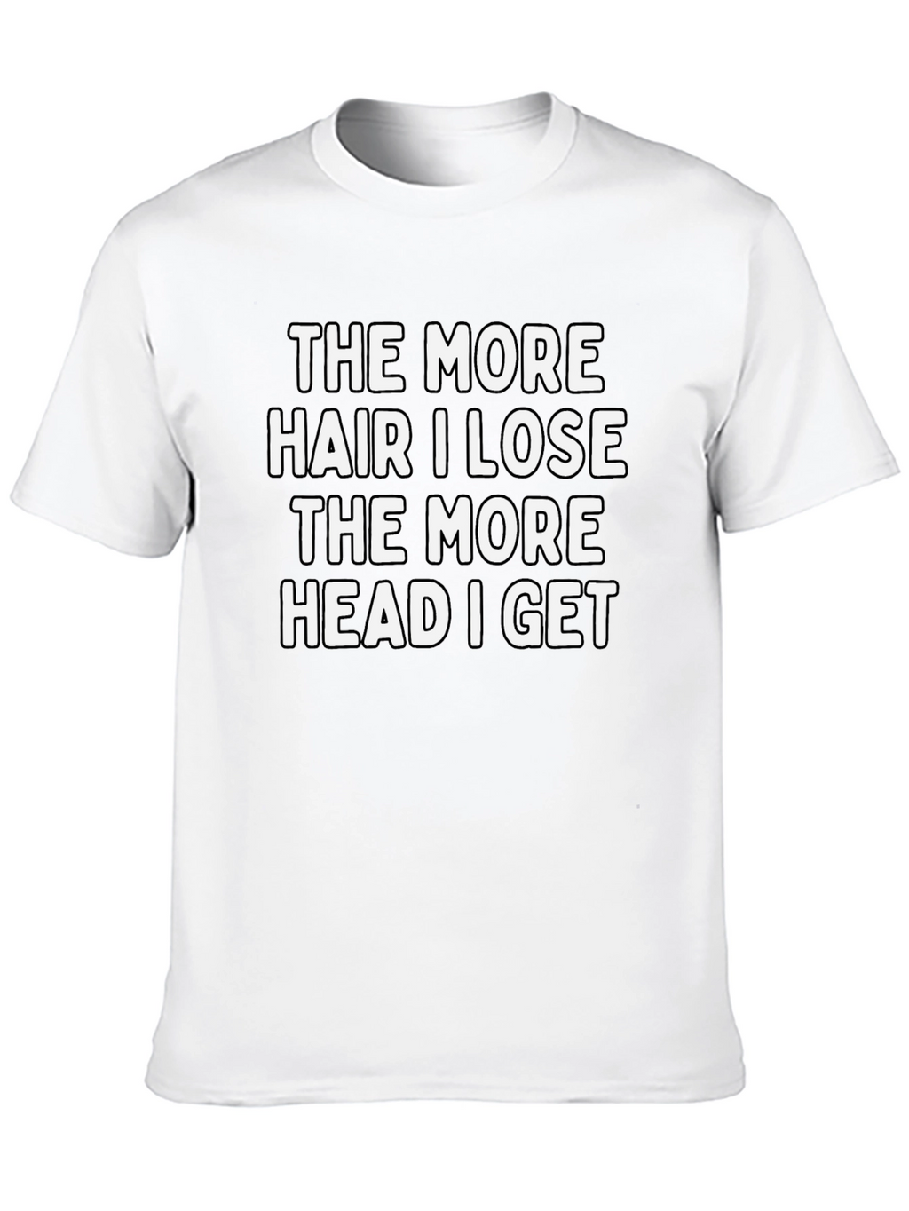Funny Bald Humor Graphic T-Shirt