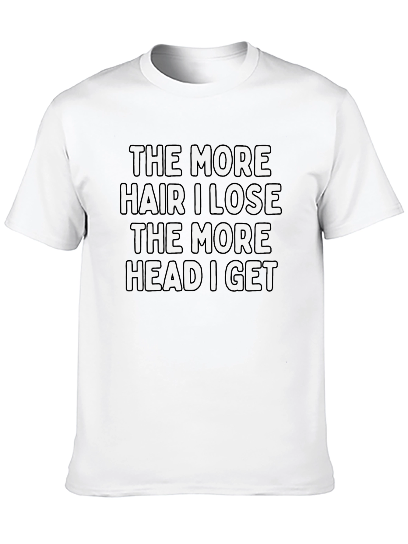 Funny Bald Humor Graphic T-Shirt