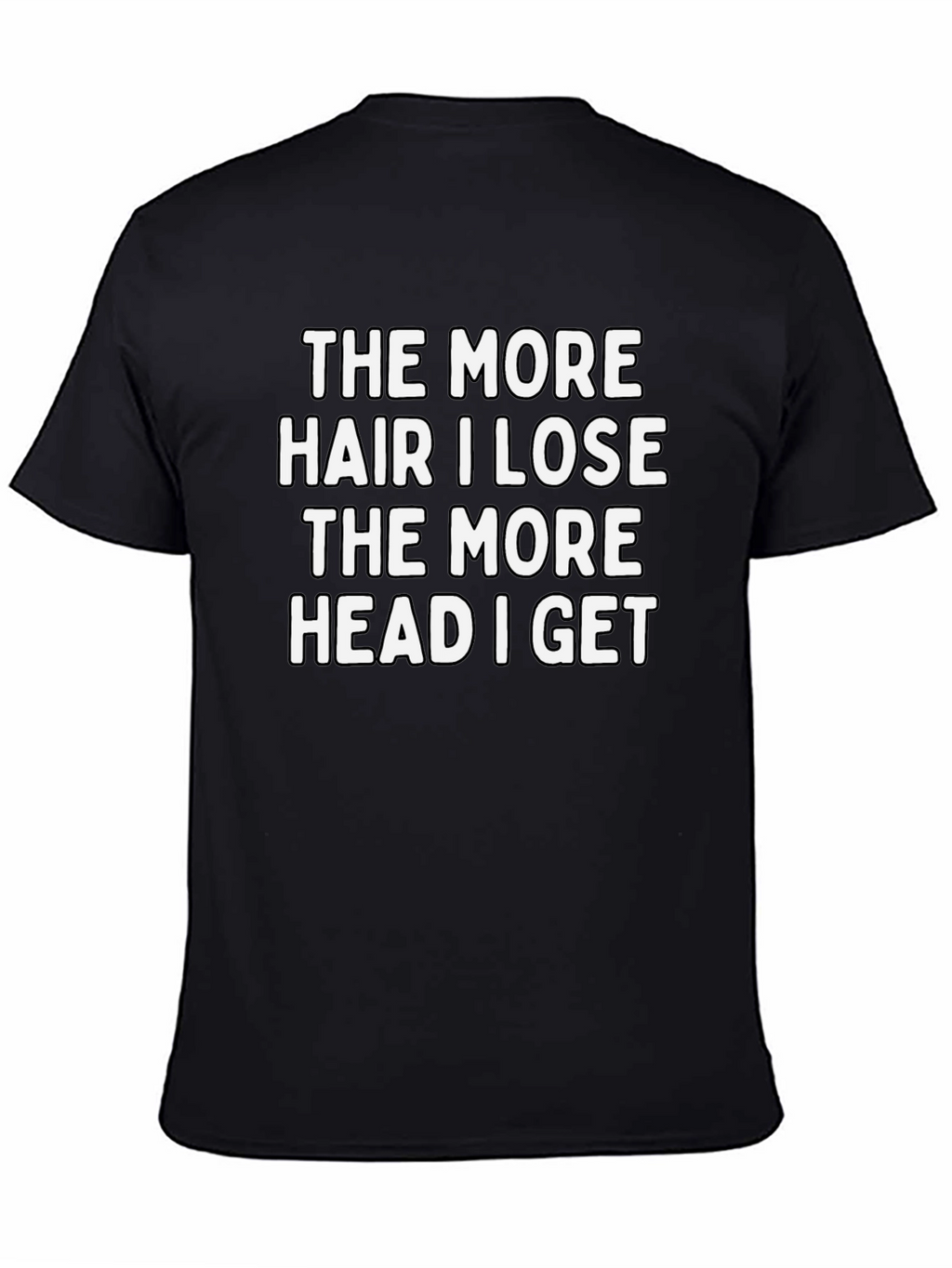 Funny Bald Humor Graphic T-Shirt