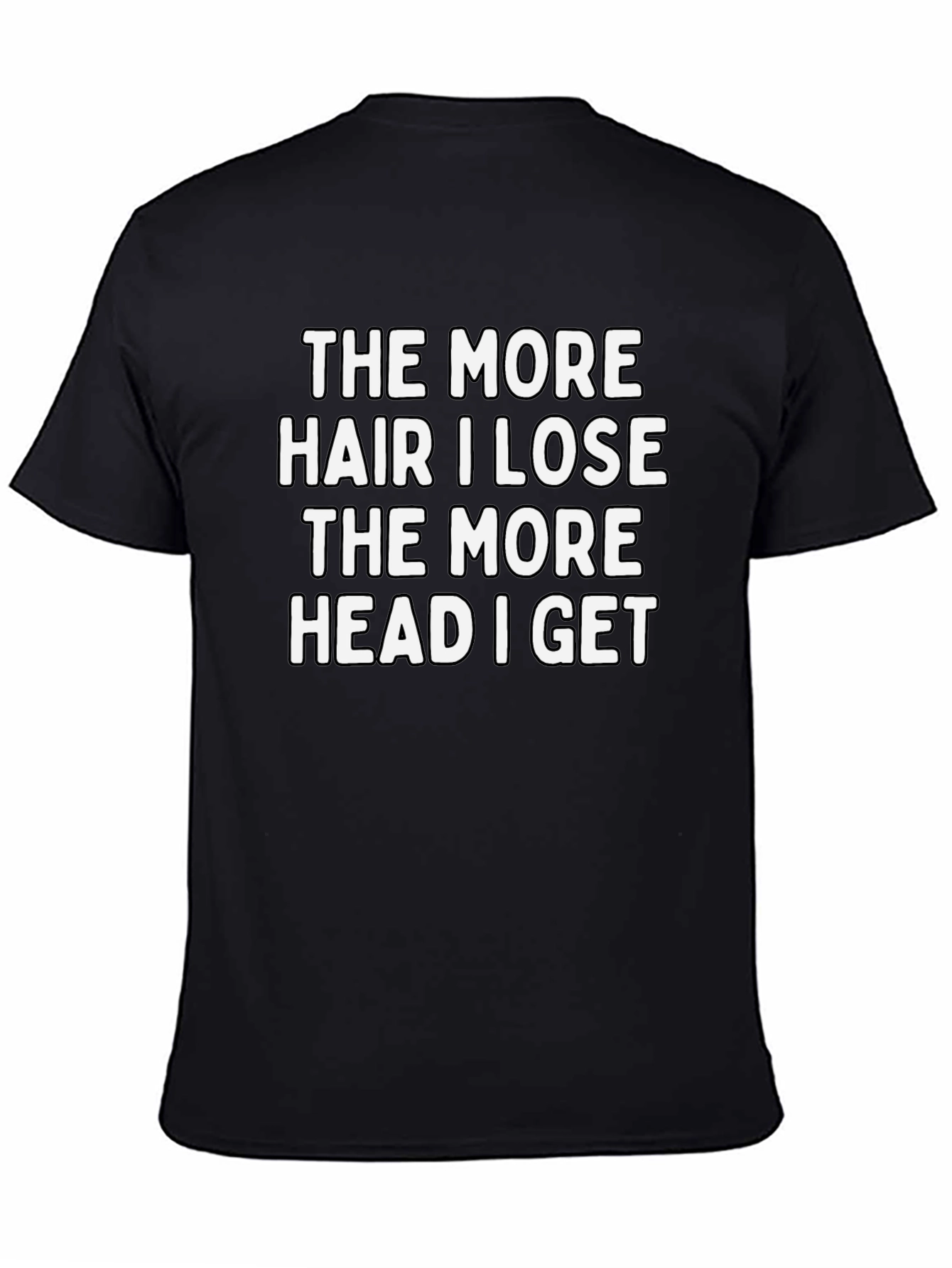 Funny Bald Humor Graphic T-Shirt