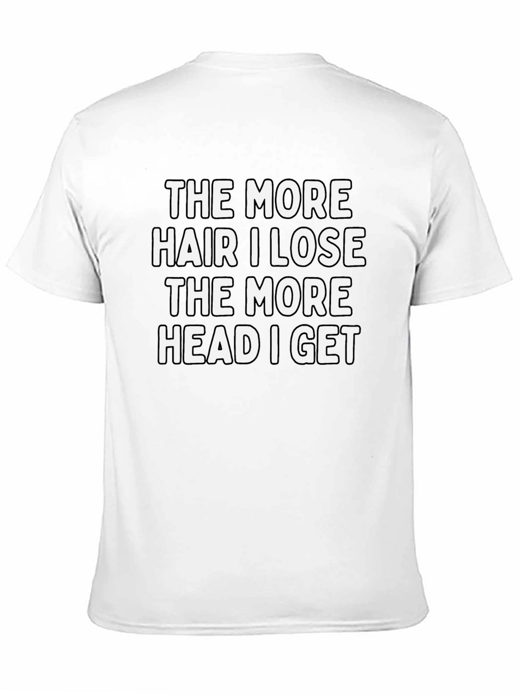 Funny Bald Humor Graphic T-Shirt