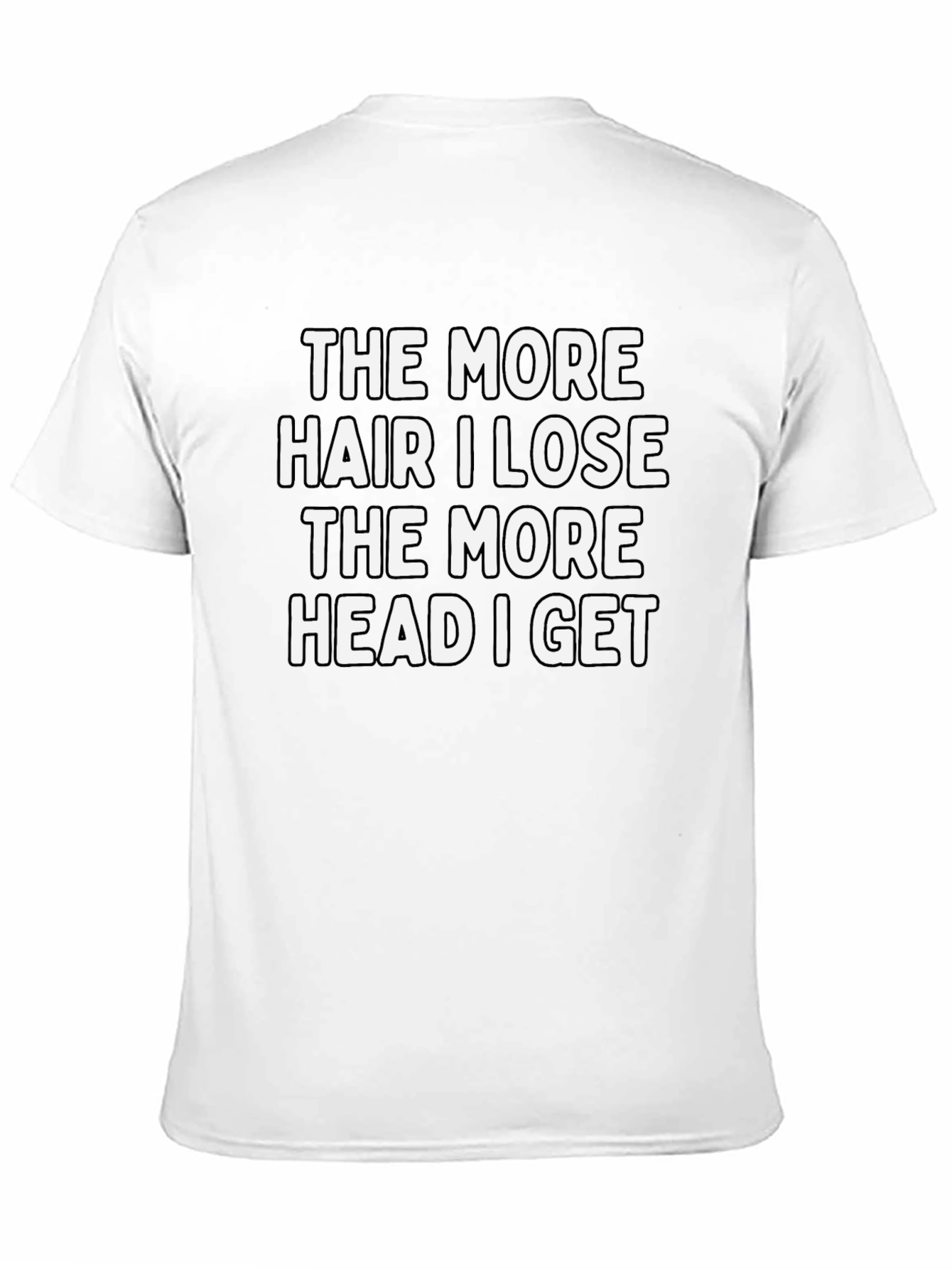 Funny Bald Humor Graphic T-Shirt