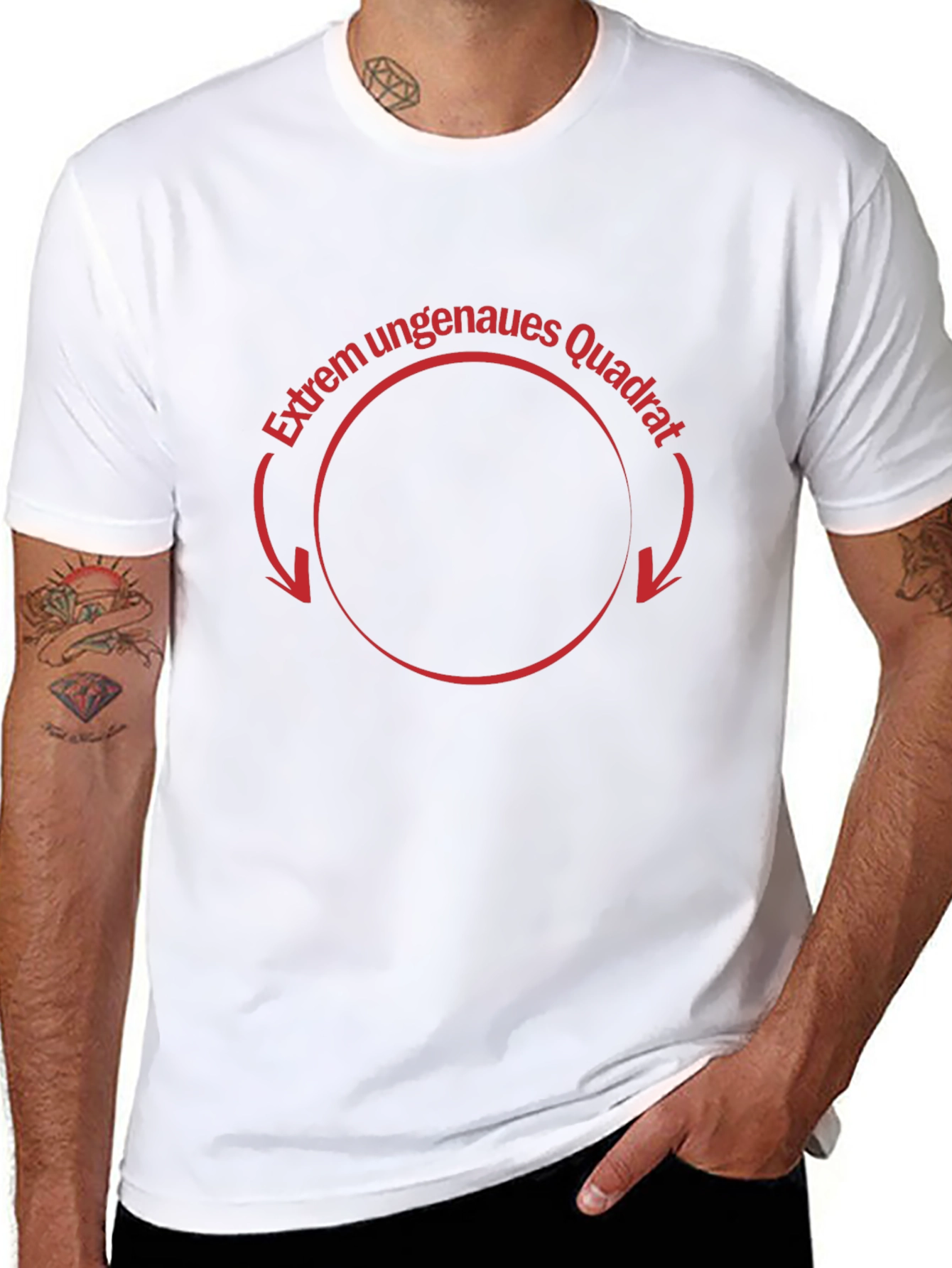 Extrem Ungenaues Quadrat Black Tee
