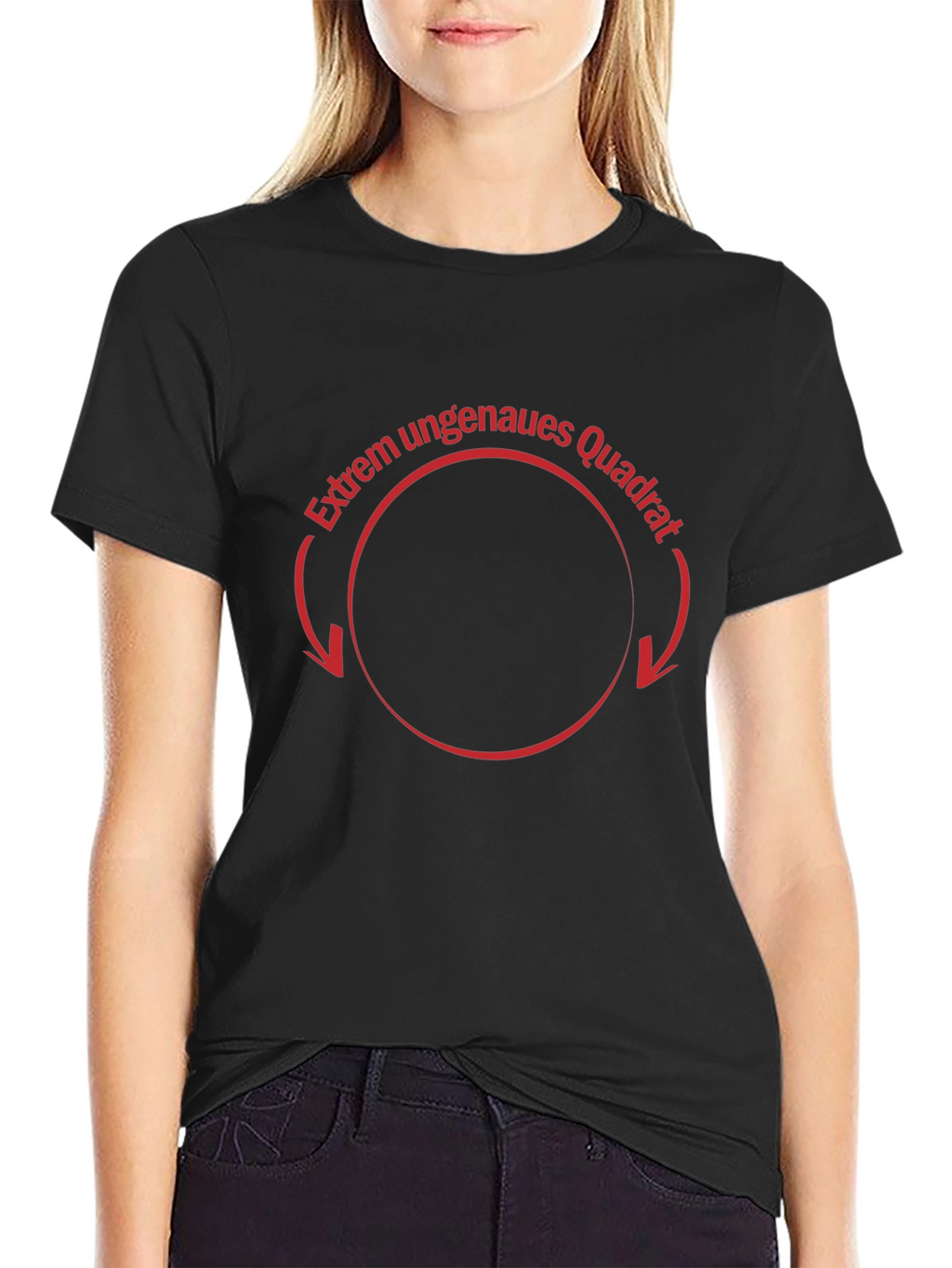 Extrem Ungenaues Quadrat Black Tee