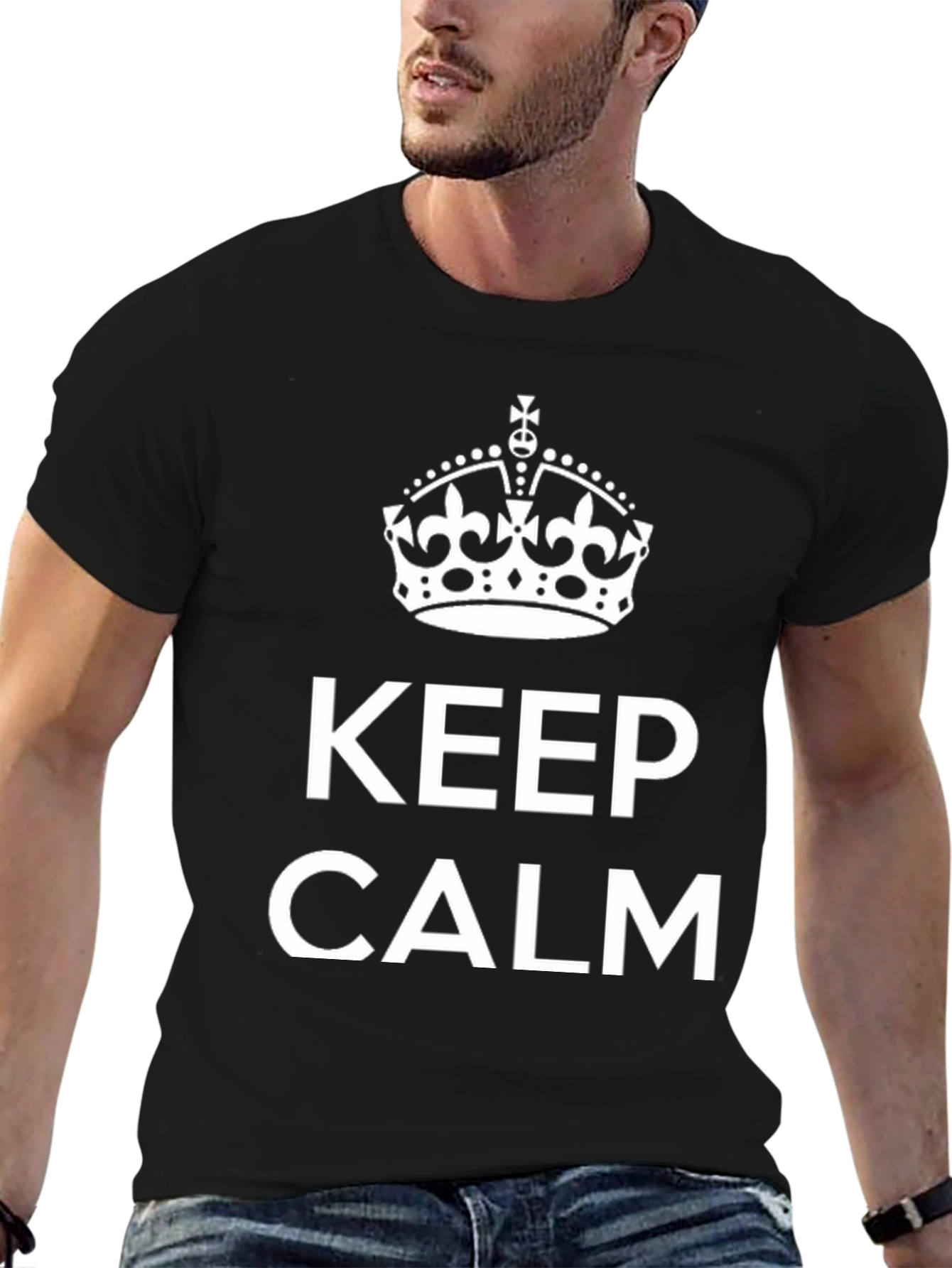 Keep Calm Graphic Tee - Classic Design