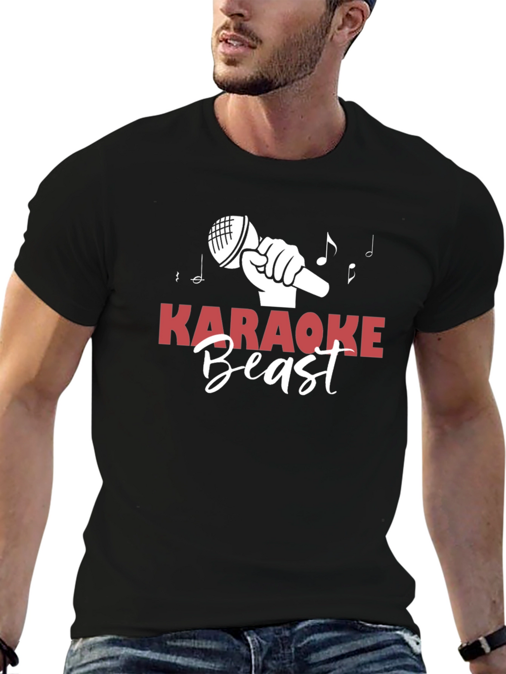 Karaoke Beast Graphic T-Shirt