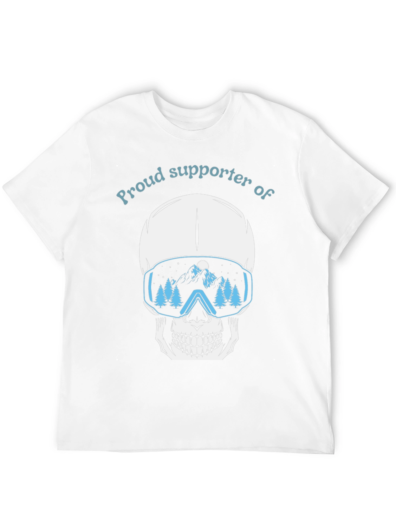Proud Supporter of Skiing Skull T-Shirt