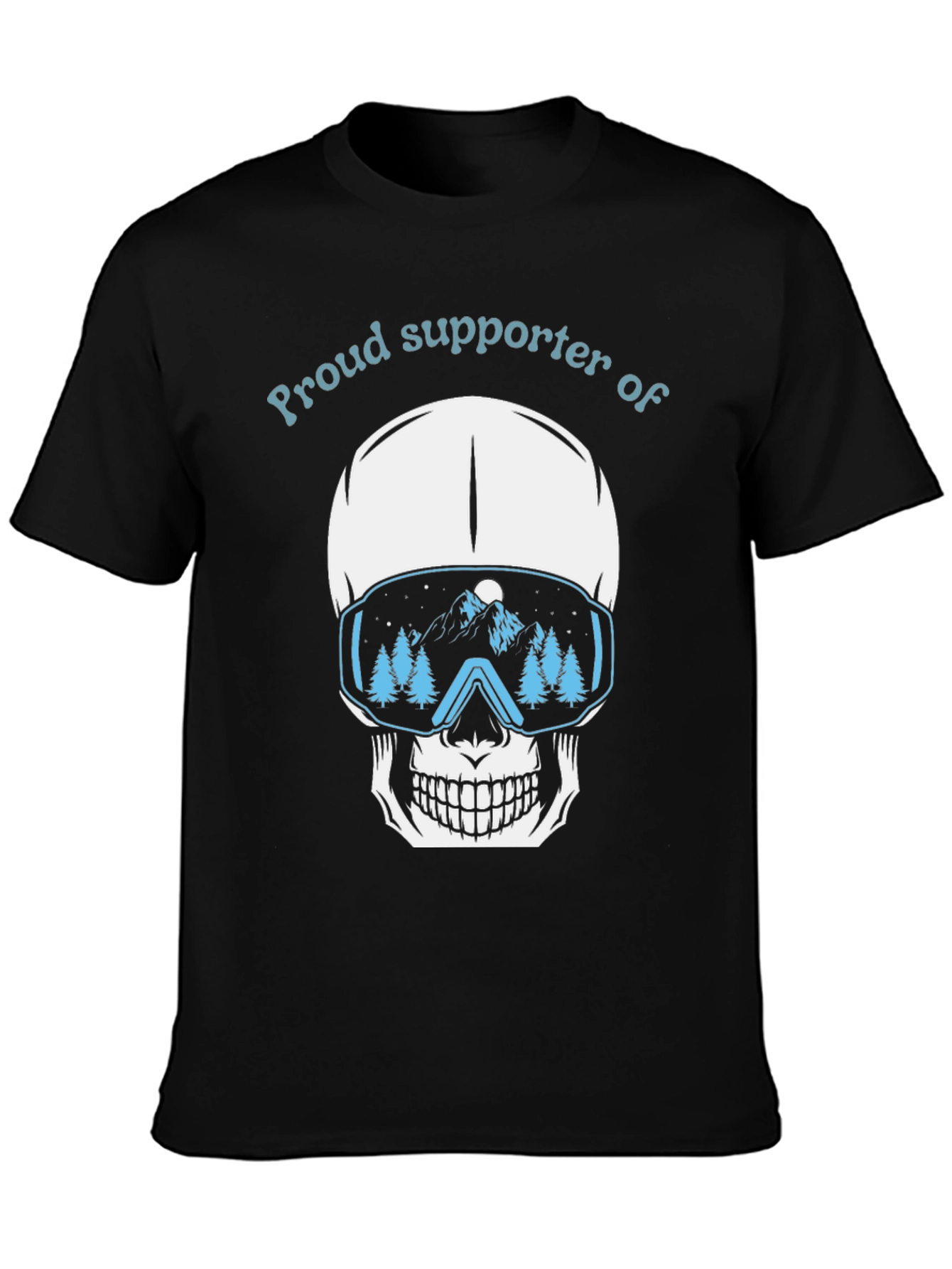 Proud Supporter of Skiing Skull T-Shirt