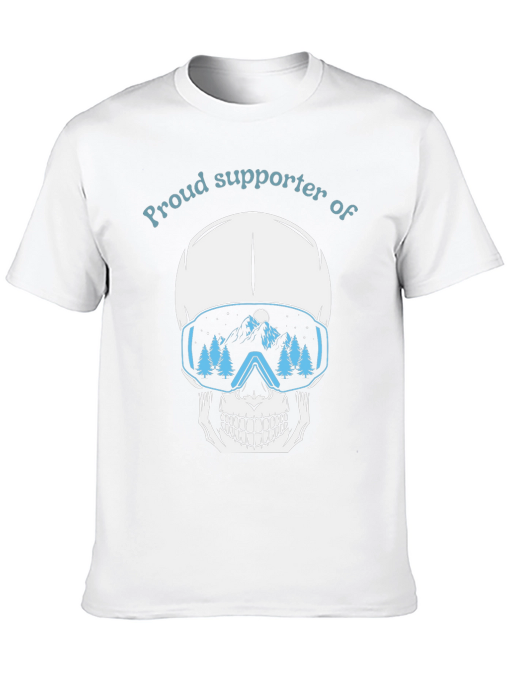 Proud Supporter of Skiing Skull T-Shirt