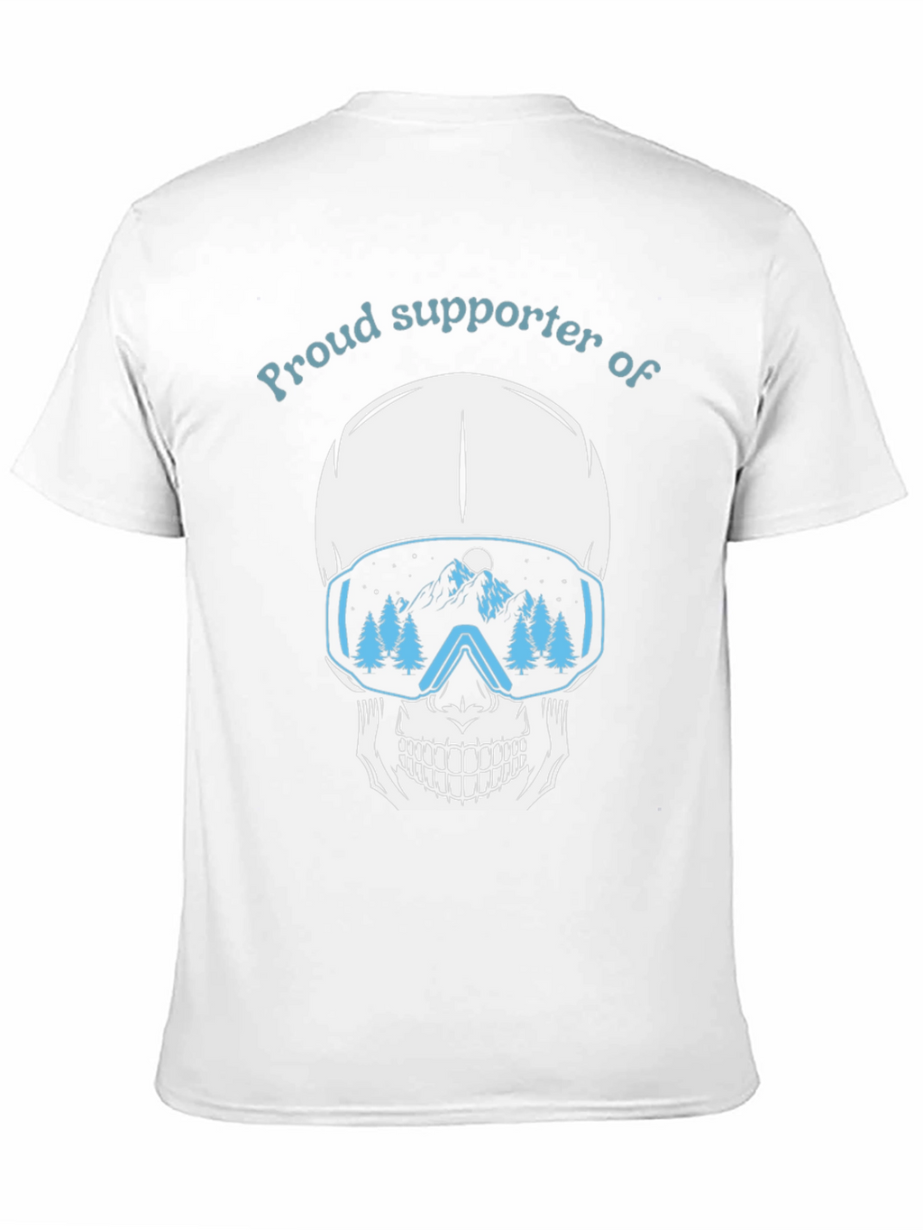 Proud Supporter of Skiing Skull T-Shirt