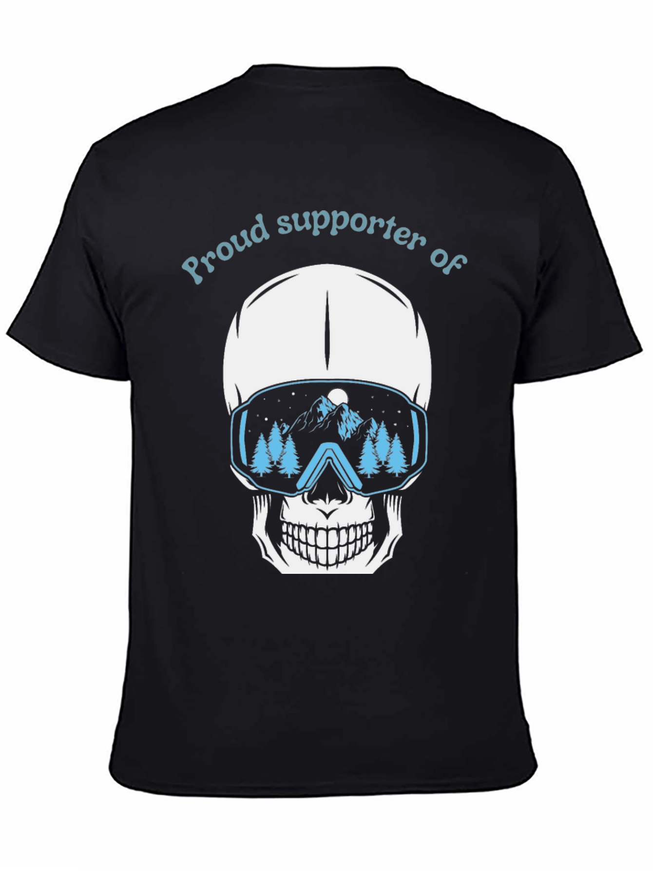 Proud Supporter of Skiing Skull T-Shirt