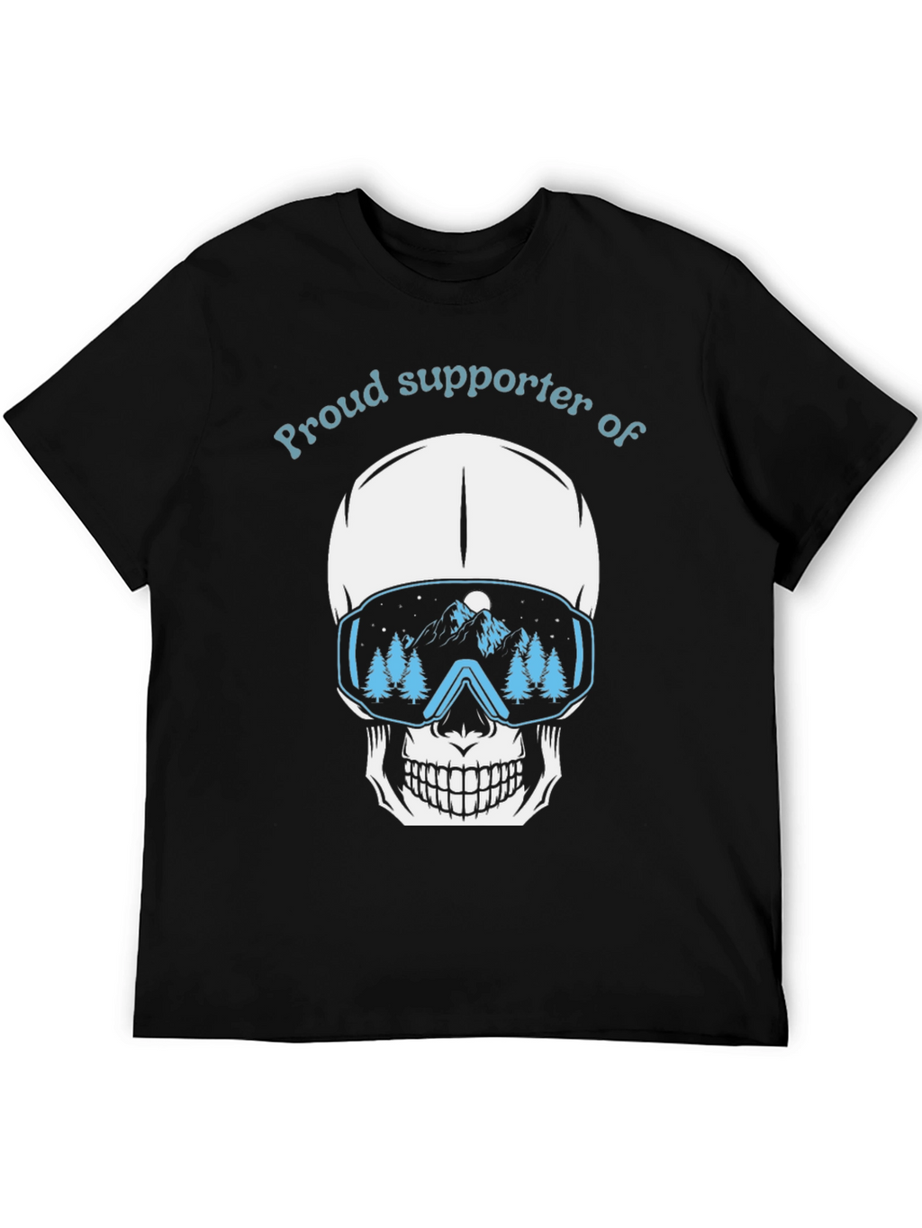 Proud Supporter of Skiing Skull T-Shirt