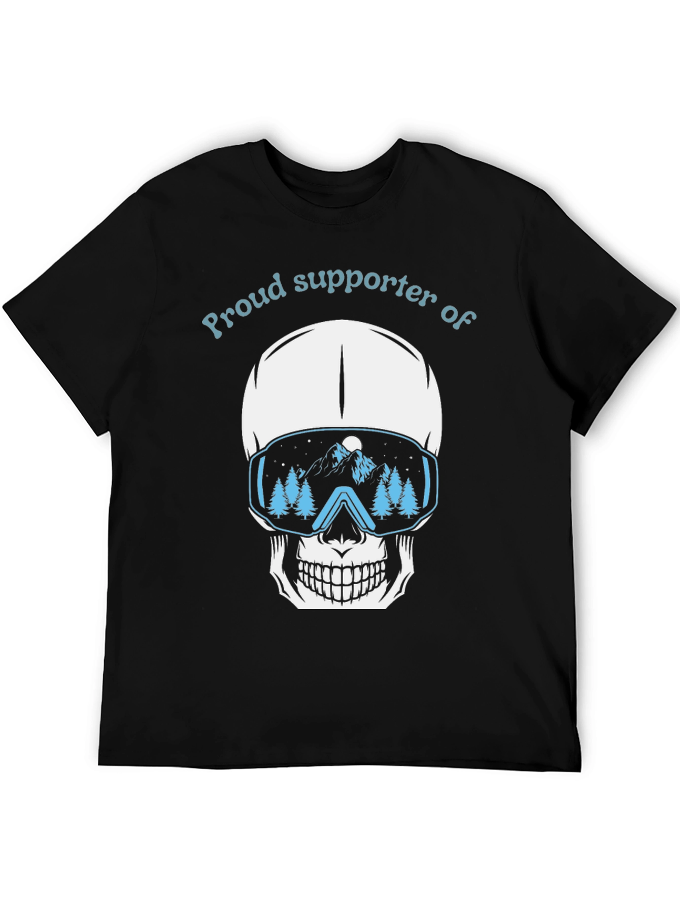 Proud Supporter of Skiing Skull T-Shirt