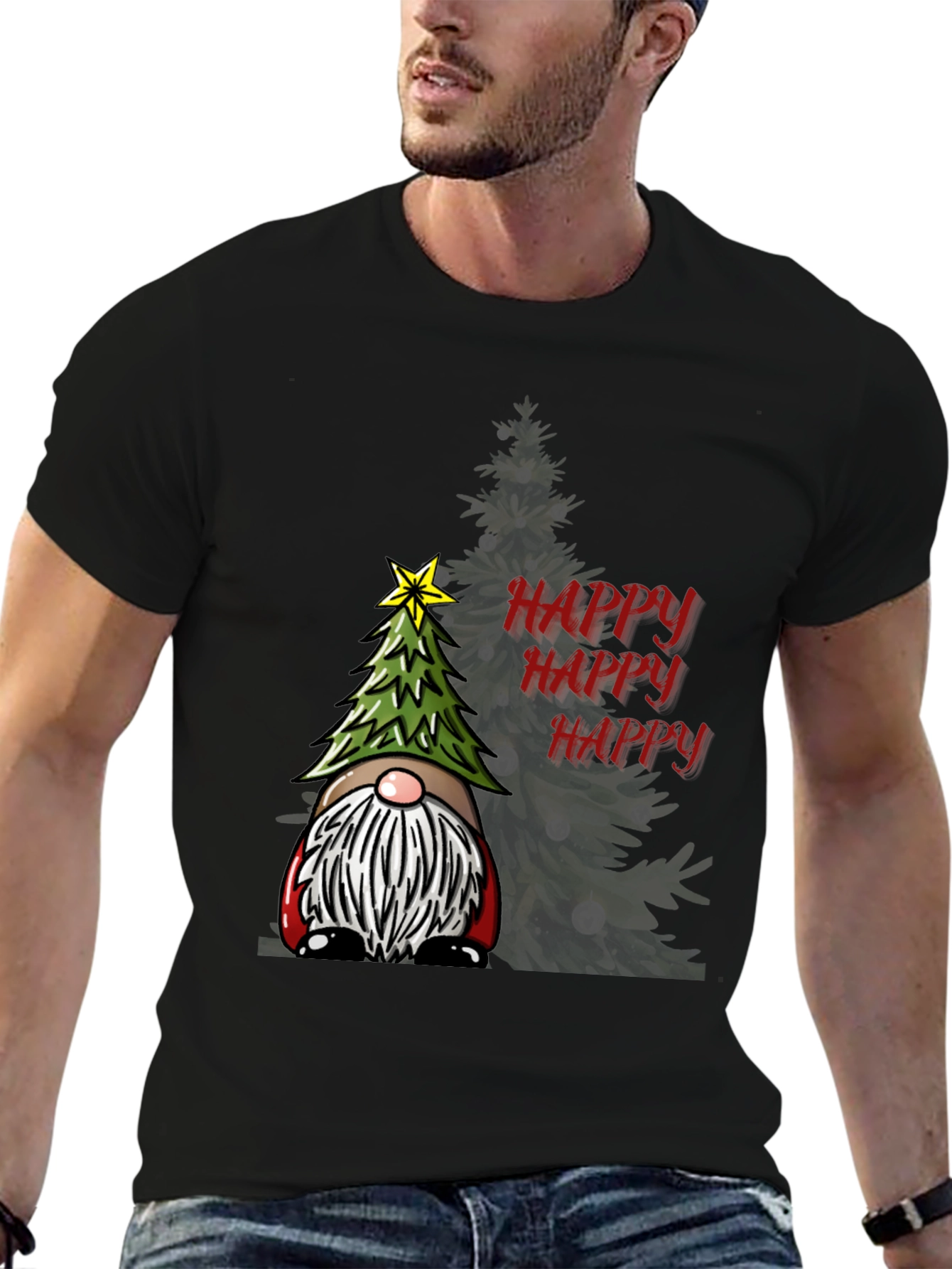 Happy Gnome Christmas T-Shirt