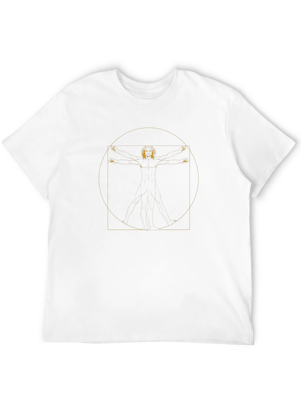 Vitruvian Man Graphic Black T-Shirt