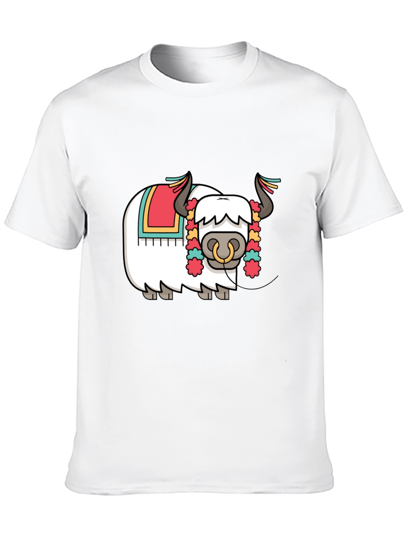 Yak Cartoon Graphic T-Shirt - Fun & Unique Design