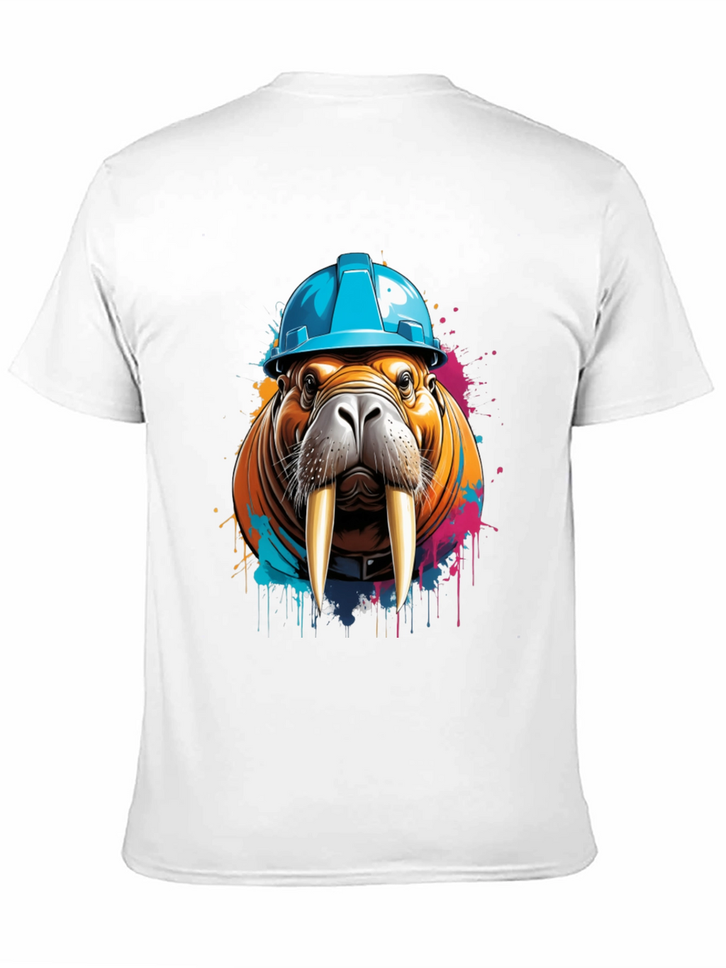 Walrus in Hard Hat Graphic Tee