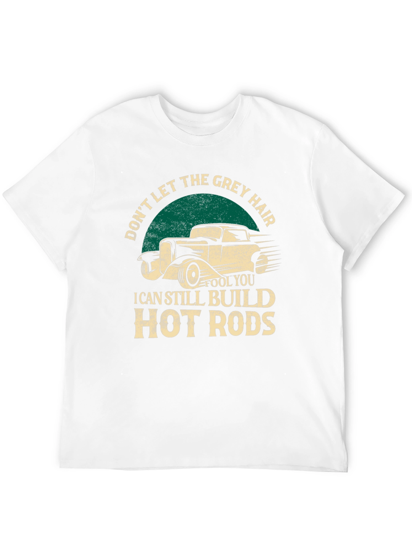 Grey Hair Hot Rods Black T-Shirt
