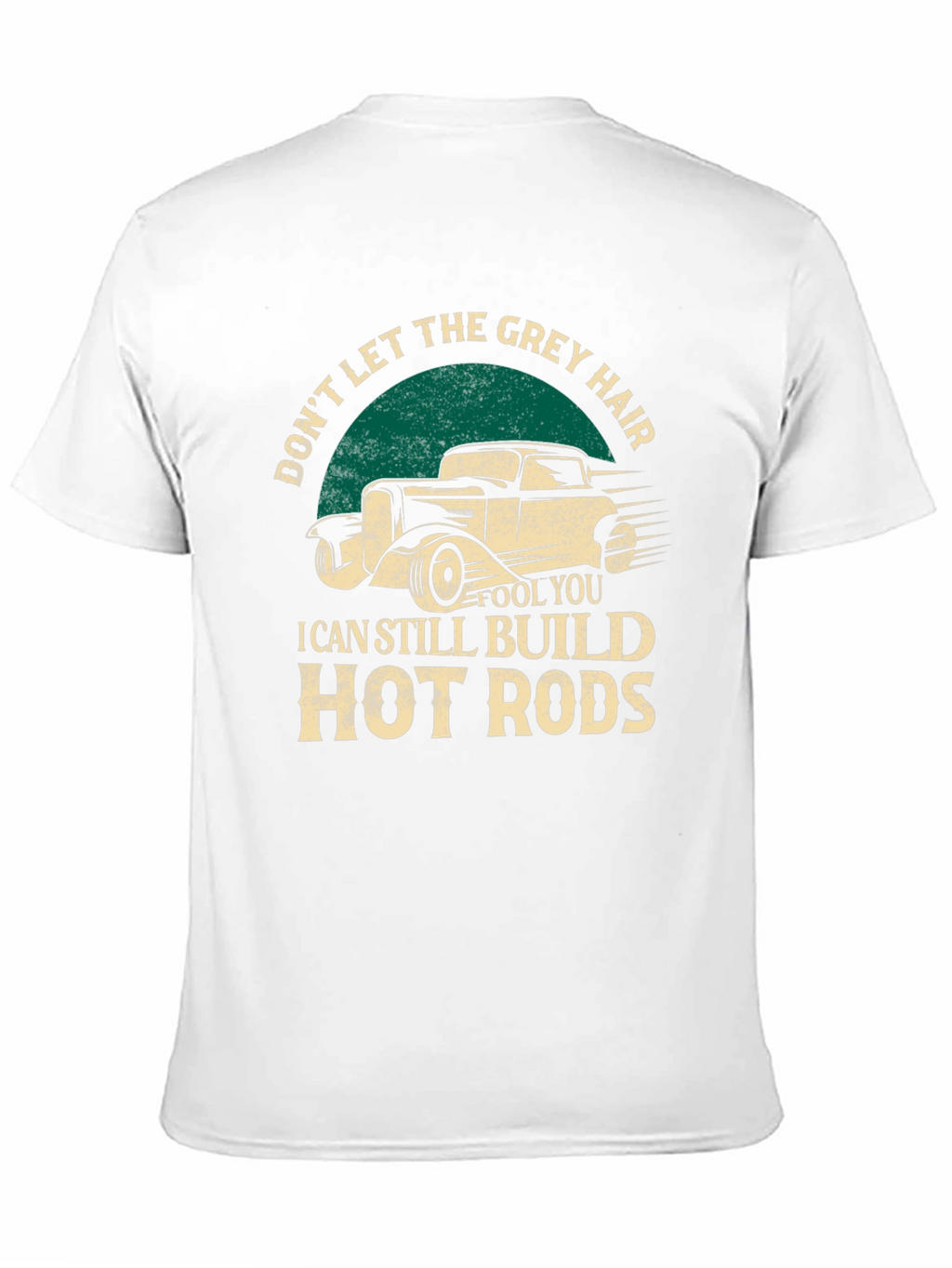 Grey Hair Hot Rods Black T-Shirt