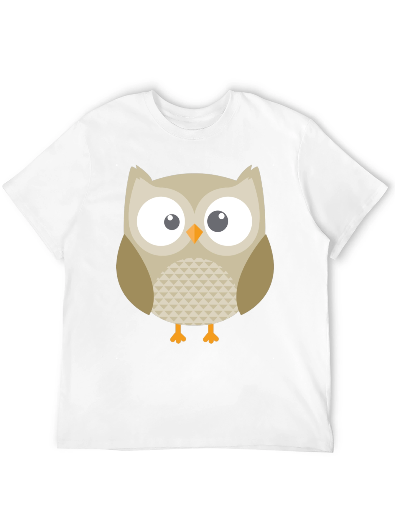 Owl Graphic Tee - Black Cotton Blend Comfort