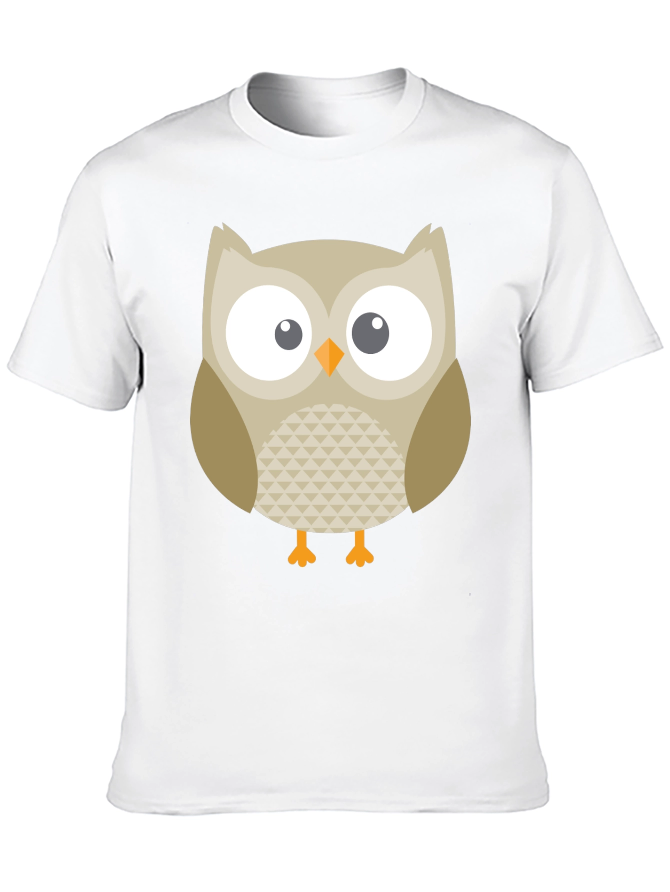 Owl Graphic Tee - Black Cotton Blend Comfort