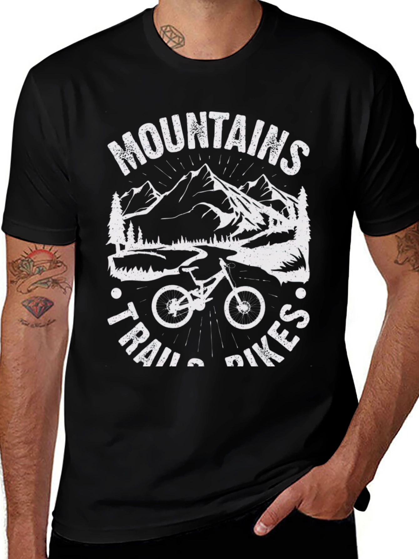 Mountains Trails Bikes T-Shirt