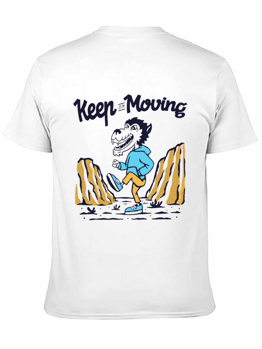 Keep Moving Dinosaur T-Shirt - Black