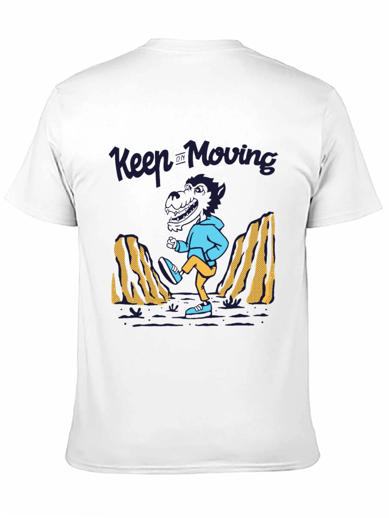 Keep Moving Dinosaur T-Shirt - Black