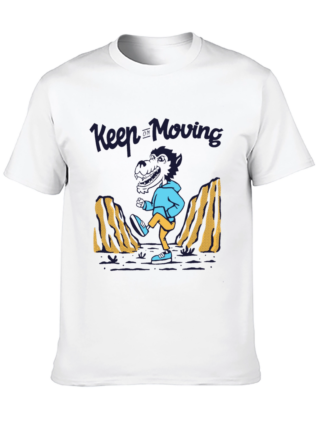 Keep Moving Dinosaur T-Shirt - Black