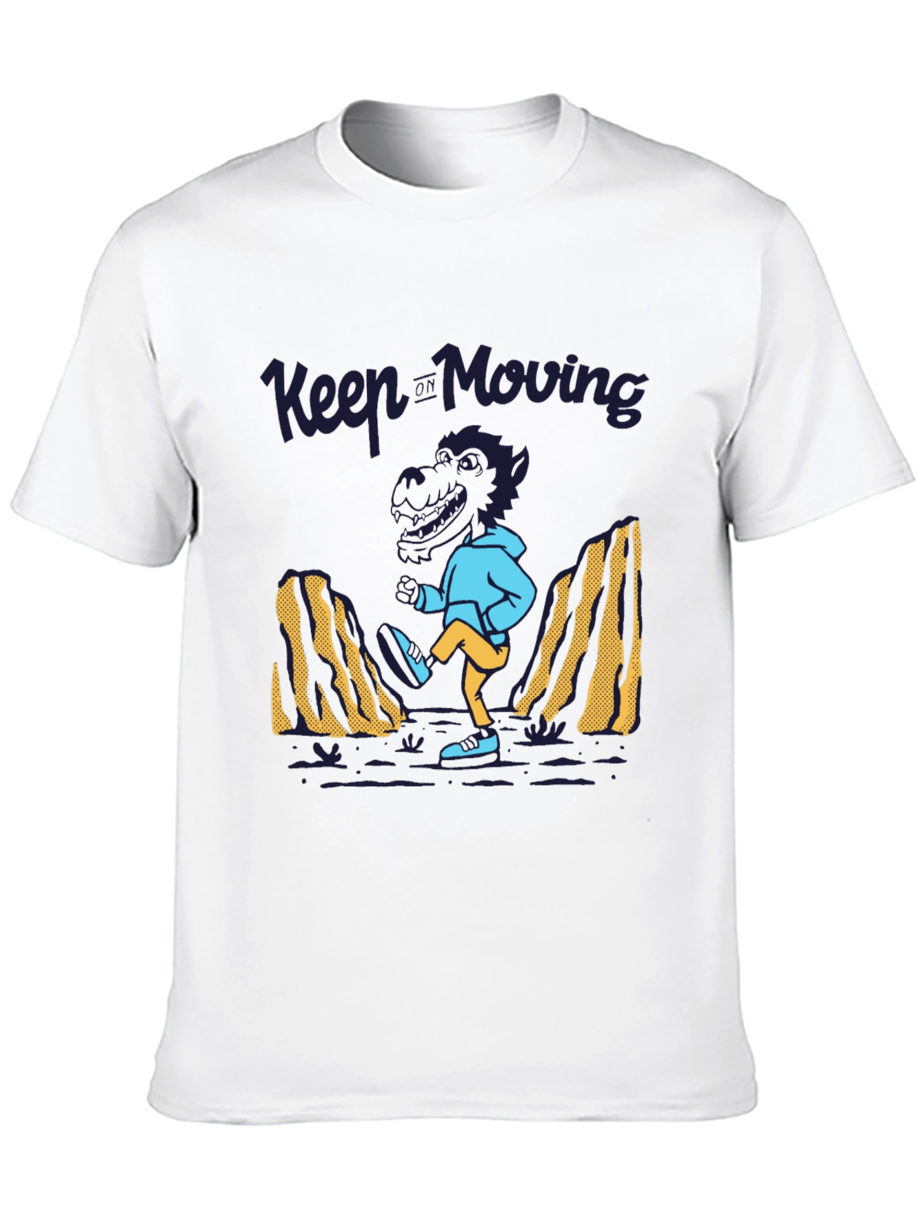 Keep Moving Dinosaur T-Shirt - Black