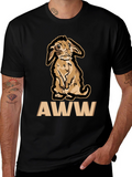 Cute Bunny AWW T-Shirt - Black