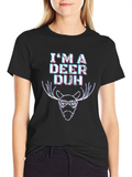 Im a Deer Duh Black T-Shirt