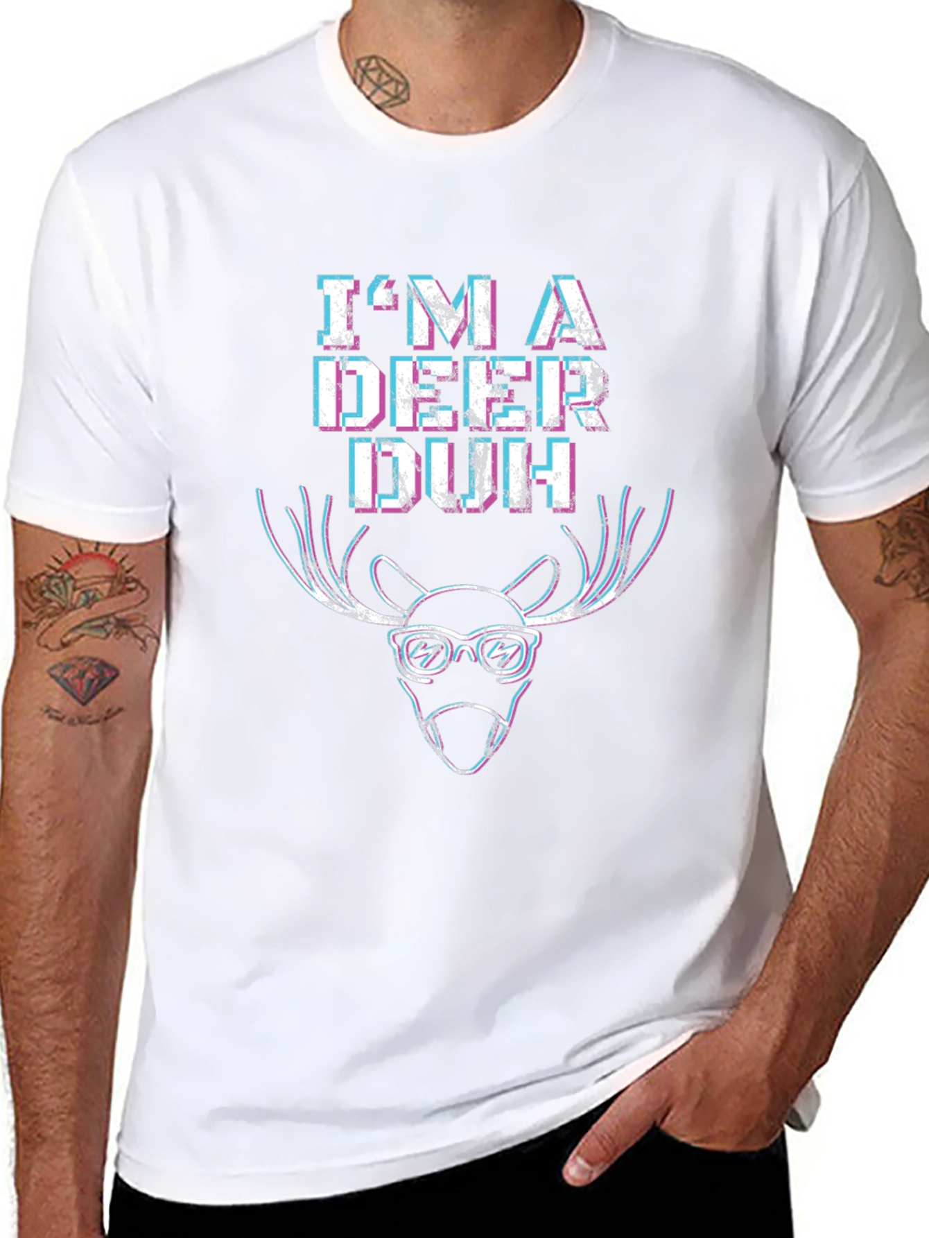 Im a Deer Duh Black T-Shirt
