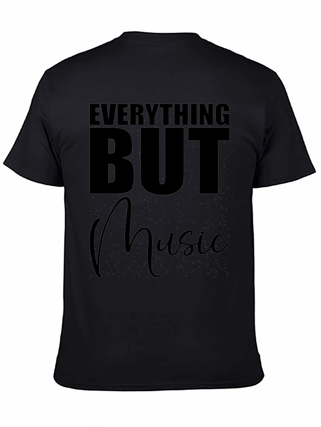 Everything But Music Black T-Shirt