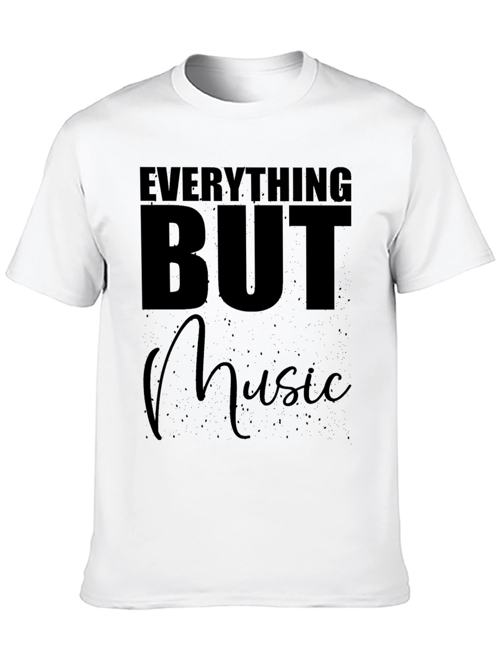 Everything But Music Black T-Shirt